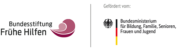 Logos Bundesstiftung Frühe Hilfen und Bundesministerium für Bildung, Familie, Senioren, Frauen und Jugend
